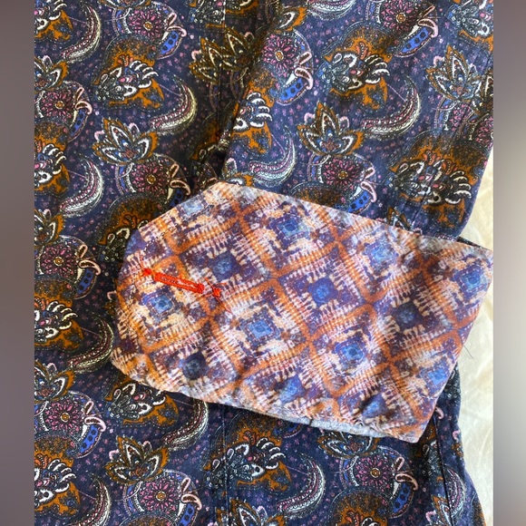 Jermyn & Bond Men’s Shirt Modern Fit Button Down Flip Cuff 100% Cotton Paisley - Picture 2 of 5